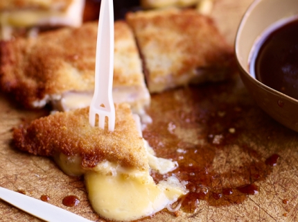 Cordon bleu au fromage Averbode et sauce à la bière