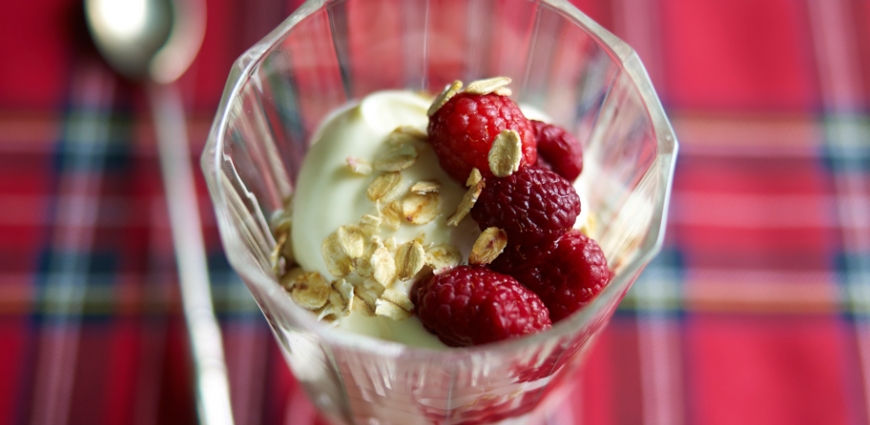 Cranachan - Crème chantilly à l’avoine et aux framboises