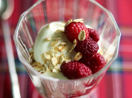 Cranachan - Crème chantilly à l’avoine et aux framboises