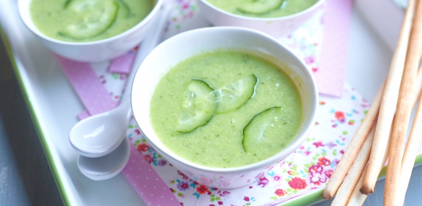 Gazpacho concombre-pomme verte