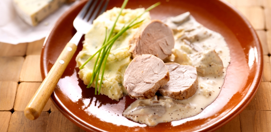 Filet mignon aux cèpes et à la fourme d’Ambert