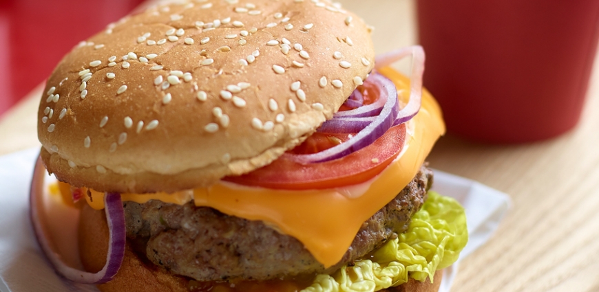 Hamburger au chutney de mangue