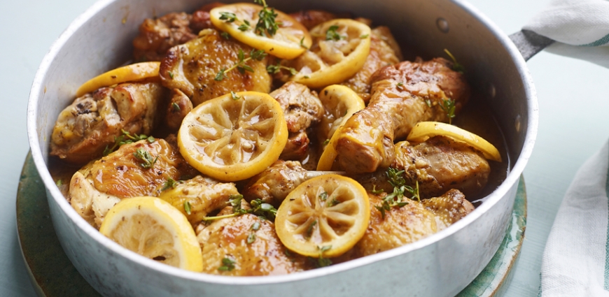 Poulet au citron et au thym