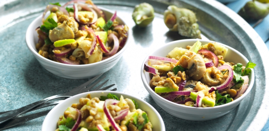 Salade de lentilles aux bulots