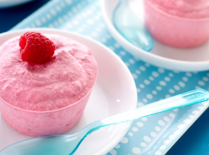 Soufflé glacé à la framboise