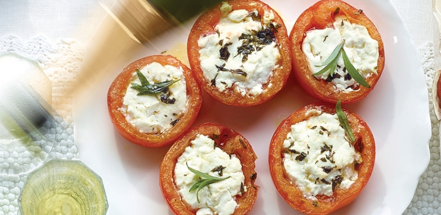 Tomates au fromage de brebis