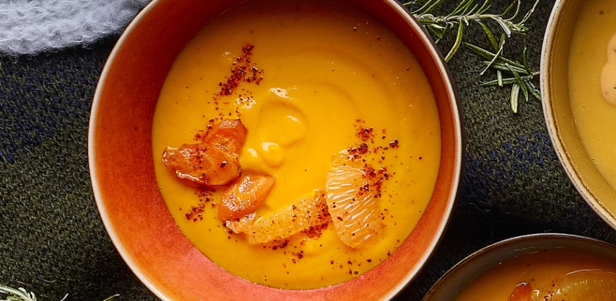 Soupe de carotte au curcuma et à l’orange