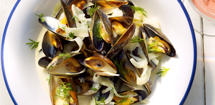 Moules au fenouil et pastis