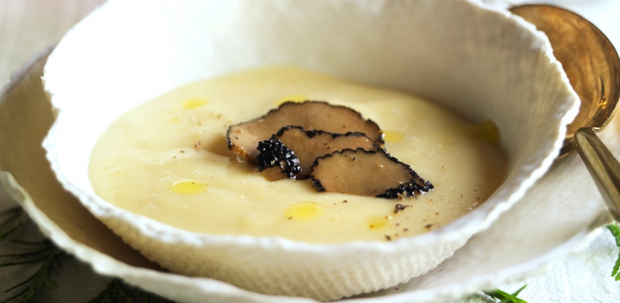 Crème de panais à la truffe