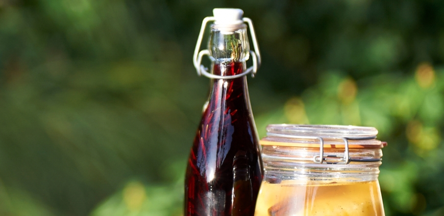 Vinaigre aux fonds de bouteille