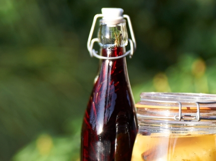 Vinaigre aux fonds de bouteille