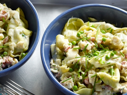 Tortellinis au poisson et aux crevettes grises