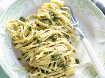 Linguine aux herbes