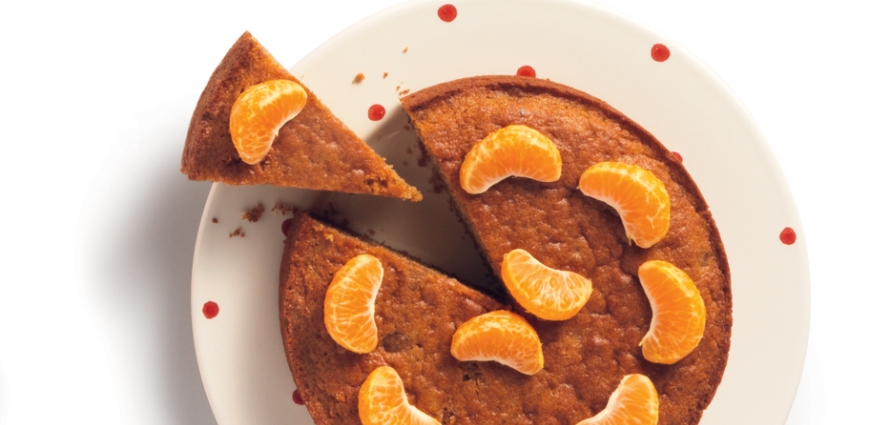 Gateau au spéculoos et clémentines