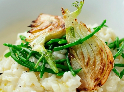 Risotto au fenouil et salicorne