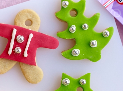 Beaux biscuits de Noël