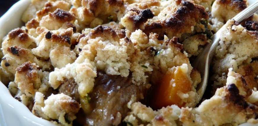 Crumble d’agneau à la marocaine