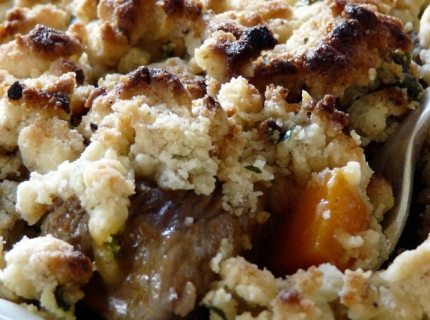 Crumble d’agneau à la marocaine