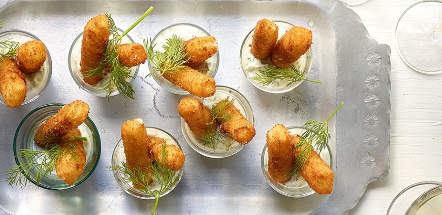 Croquettes de mozzarella au tzatziki