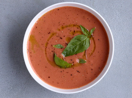  Gazpacho au vinaigre de framboise