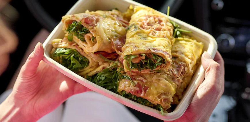 Wraps d’omelette à la pancetta