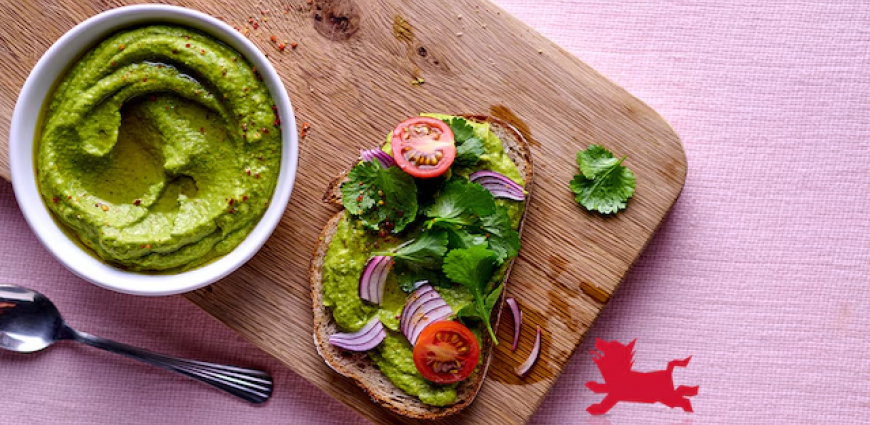 Guacamole de brocoli et petits pois