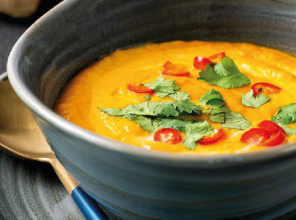 Soupe aux carottes à l’indienne